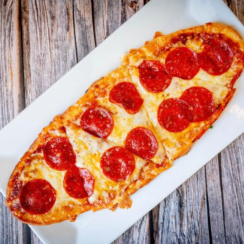 Pepperoni flatbread.